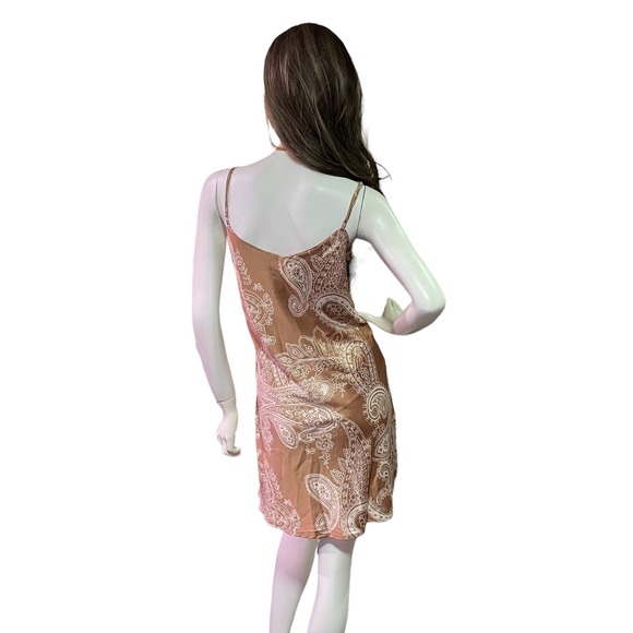 TIMING SLIP DRESS MIDI  SIZE XL COPPER/TAN - Picture 2 of 13
